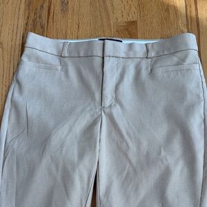 BANANA REPUBLIC FACTORY Dress Pants in Light Beige Pattern, Sloan Crop, Size 6